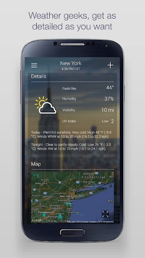 Yahoo Weather screenshot