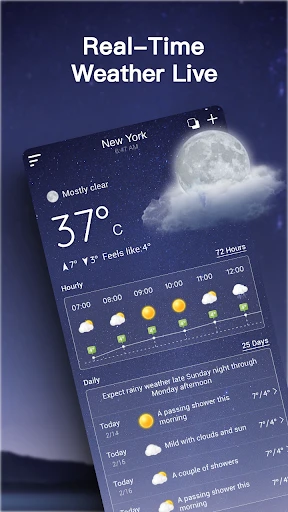 Live Weather Forecast screenshot